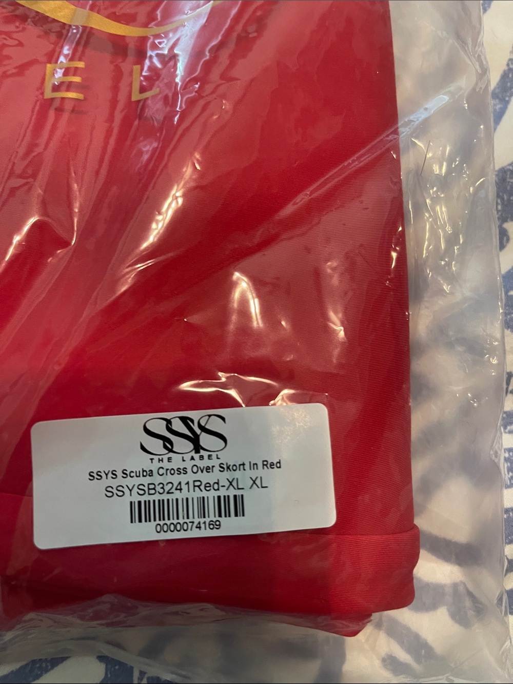 Red A-Line Women's Skirt - Classic Silhouette - Picture 2 of 2